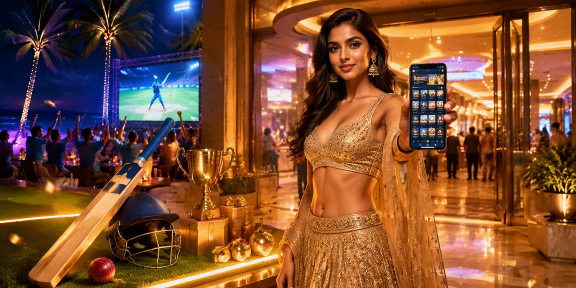 Goa cricket betting scene with player in traditional attire